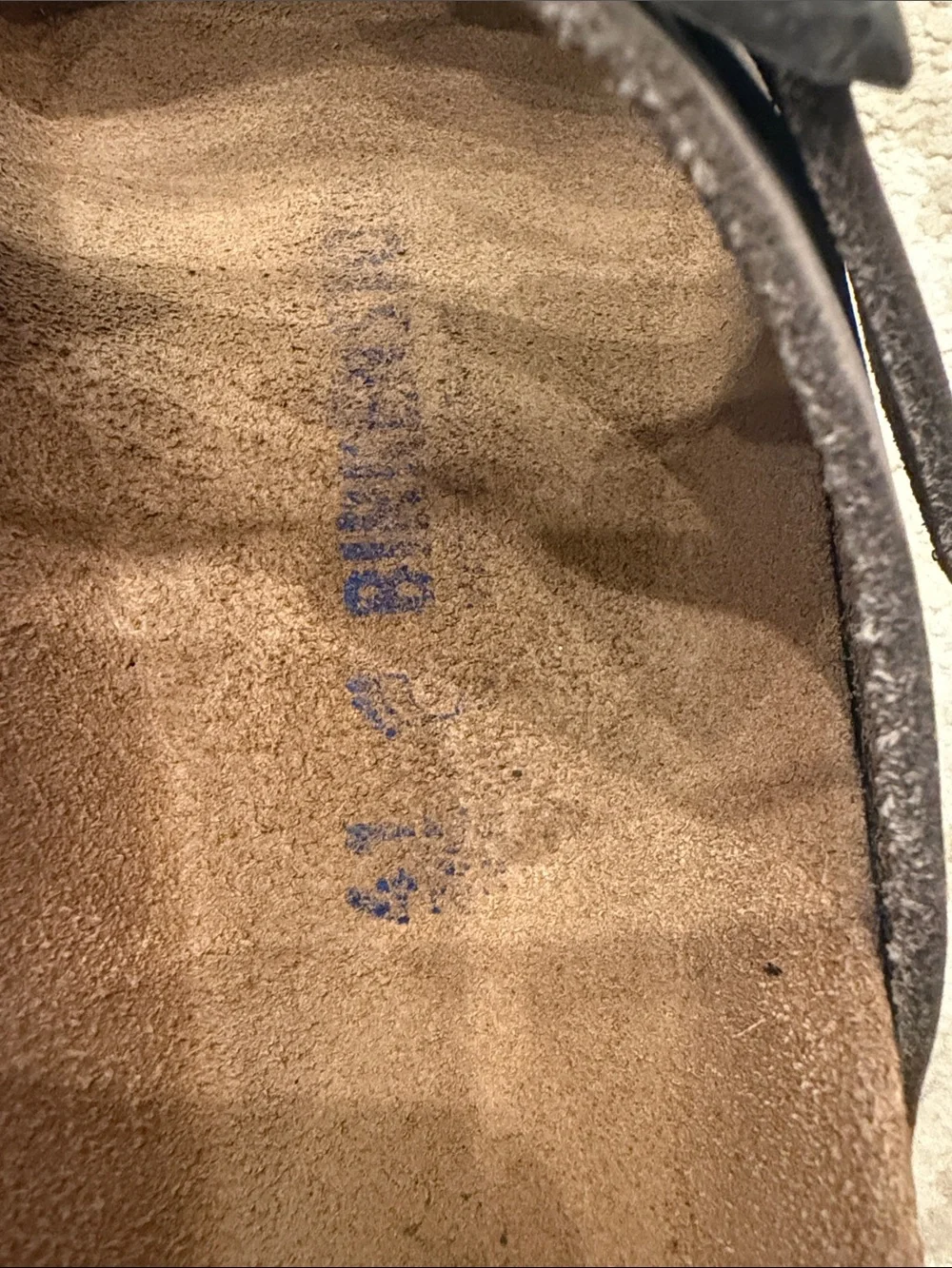 Birkenstock  Arizona Dark Flat Sandals Grey Size 41